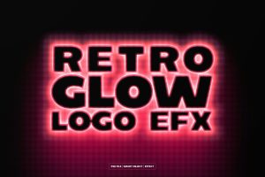 Retro Glow Text and Logo Effect