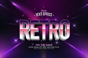 Retro Gradient Text Effect