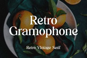 Retro Gramophone Vintage Serif Font