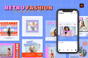 Retro Instagram Template