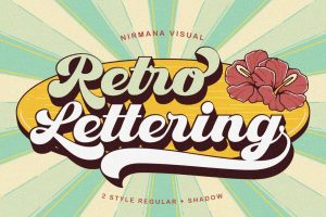 Retro Lettering – Groovy font