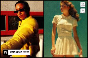 Retro Mosaic Effect