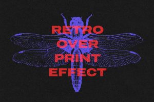 Retro Overprint Effect