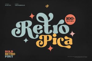 Retro Pica – Decorative Vintage Font