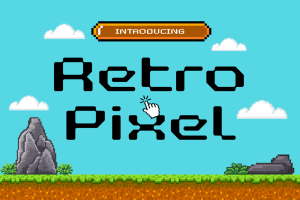Retro Pixel Font Style