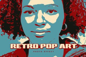 Retro Pop Art PSD Photo Effect