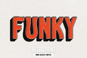 Retro Print Text Effect
