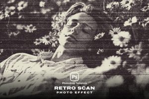 Retro Scan Photo Effect