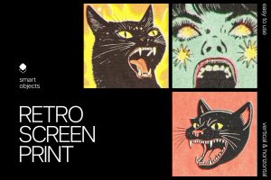 Retro Screen Print Effect