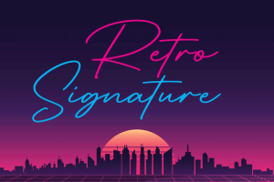 Retro Signature