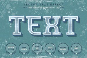 Retro Text – Editable Text Effect, Font Style