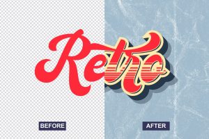Retro Text Effect