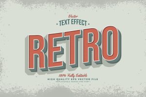 Retro Text Effect