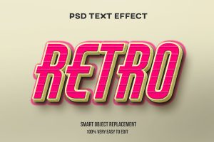 Retro text effect