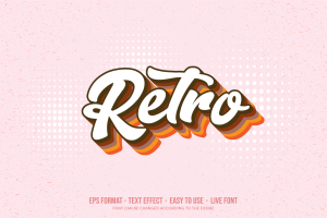 Retro Text Effect