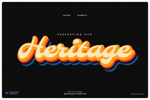 Retro Text Effect