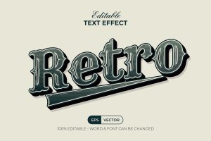 Retro Text Effect Style