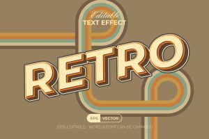 Retro Text Effect Style
