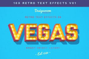 Retro Text Effects V01