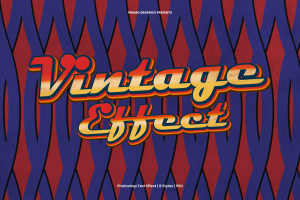 Retro Text Photoshop Effect