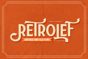 Retrolef – Vintage & 1980s Font