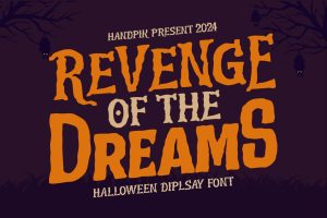 Revenge dreams – Halloween Font