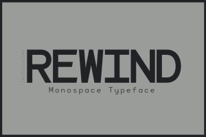 Rewind – Monospace Typeface