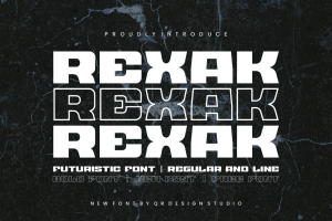 Rexak – Futuristic Font