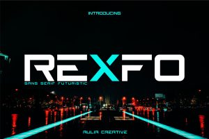 Rexfo | Futuristic Font