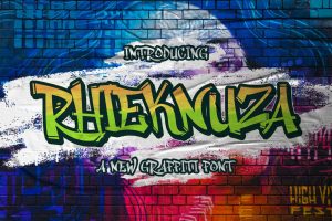 Rhieknuza – Graffiti Font