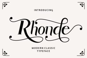 Rhonde – Modern Classic Font