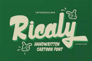 Ricaly – Handwritten Cartoon Font