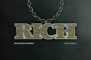 Rich Chrome Text Effect
