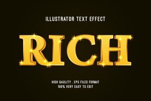 rich gold text effect