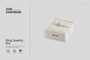 Ring Jewelry Box Mockup