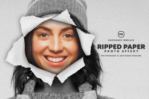 Ripped Paper Effect