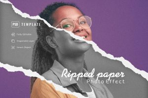 Ripped Paper Effect