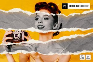 Ripped Paper Effect