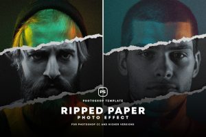 Ripped Paper Effect