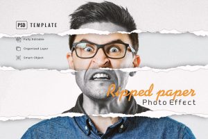 Ripped Paper Effect