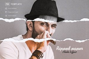 Ripped Paper Effect