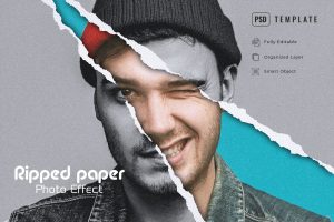 Ripped Paper Effect