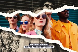 Ripped Paper Photo Effect