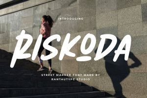 Riskoda Street Marker Font
