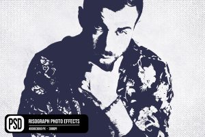 Risograph Photo Effects
