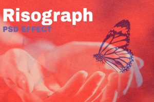 Risograph PSD Effect Photoshop Remixed Media
