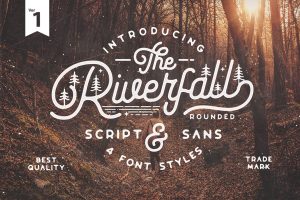 Riverfall Rounded Script and Sans 4 Typeface Ver.1