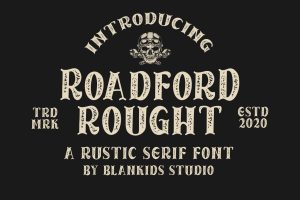 Roadford Rought – Rustic Serif Font