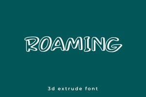 Roaming – 3D Font