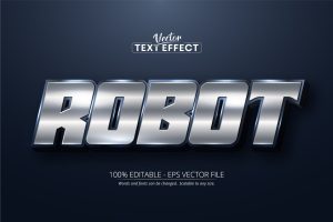 Robot – Editable Text Effect, Font Style